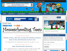 Tablet Screenshot of homeschoolingteen.com